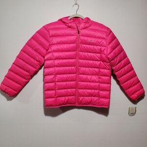 Eddie Bauer Girls Size XL Size 16 Pink Magenta Cirruslite Down Full Zip Jacket‎